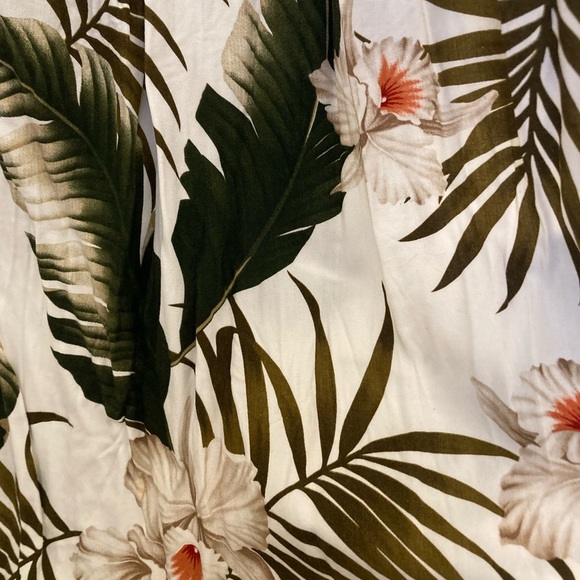 Paradise Bay Hawaiian Print Smock Summer Dress - Picture 3 of 5